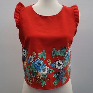 Zara floral tank top